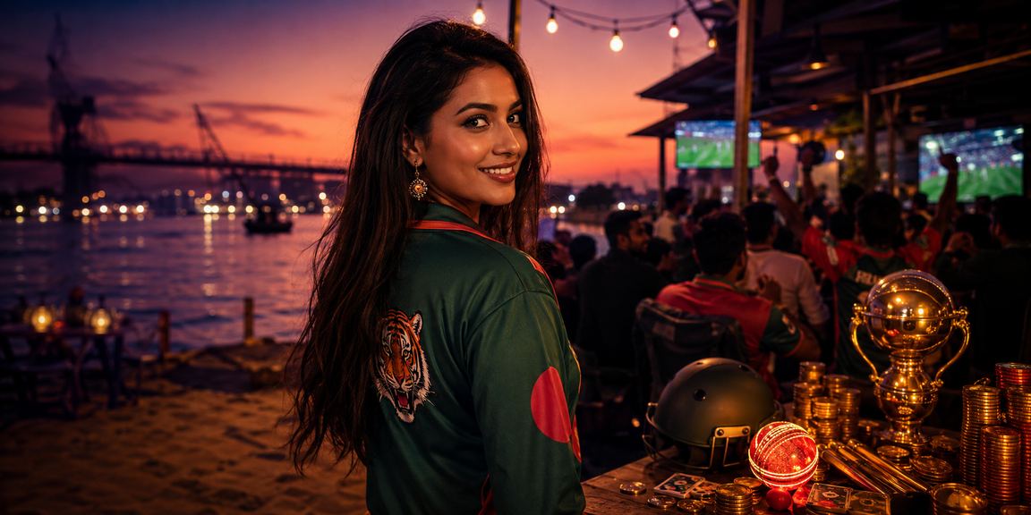 Enjoying cricket betting promotions at the beach in Khulna